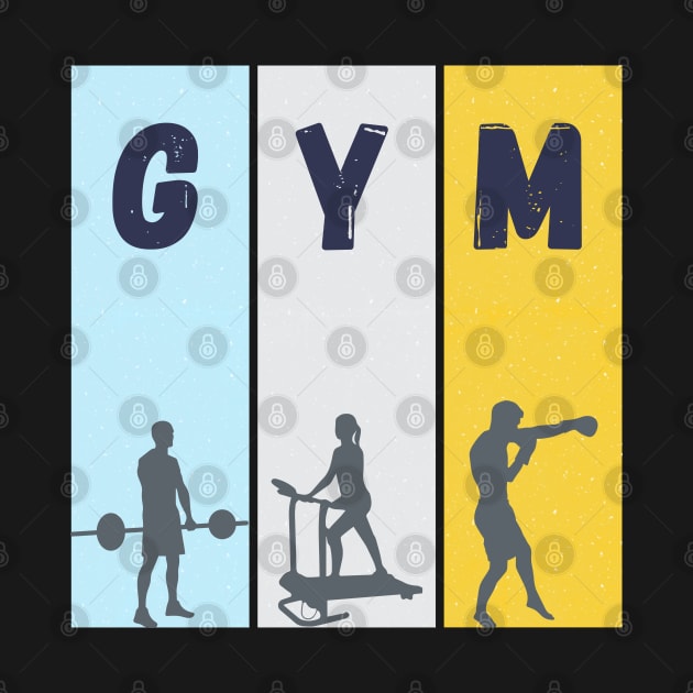 Colorful Minimalist Gym Sports by Rdxart