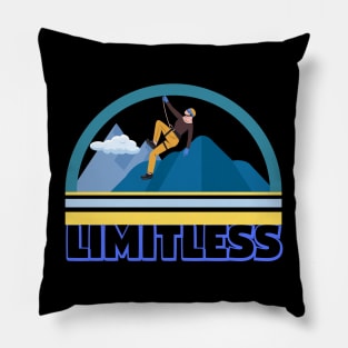 Mountain Climbing Design Pillow