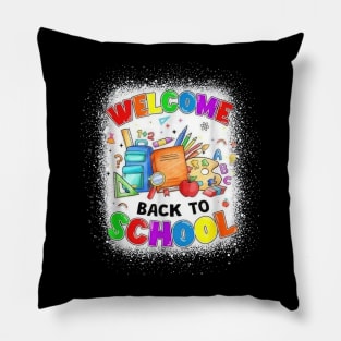 Welcome Back To School Cute Teacher Students First Day Pillow