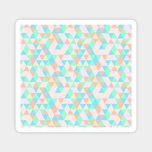 Geometric Triangles With Colorful Seamless Pattern Magnet