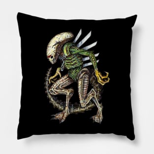 Alien Jason - Horror Icons Mashup Pillow