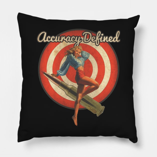 6.5 Creedmoor Accuracy Defined | Vintage Pillow by wyldefire