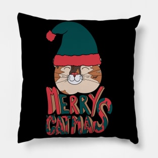 Merry Catmas Pillow