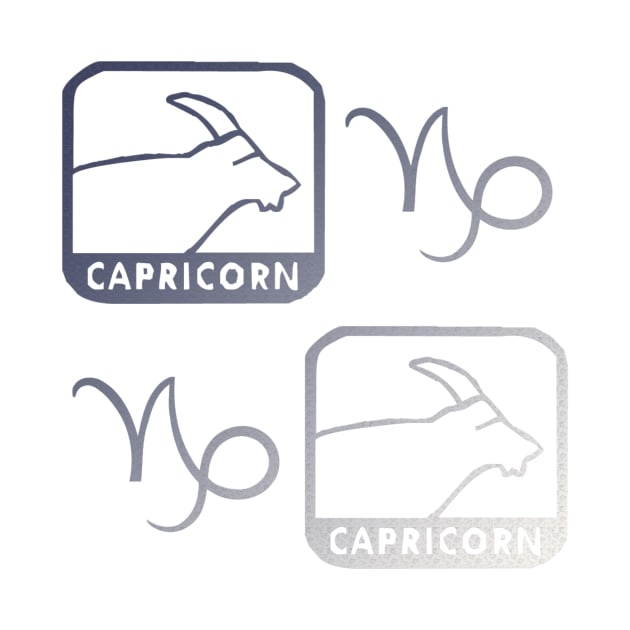 Capricorn Birth Sign - Grey by BurritoKitty