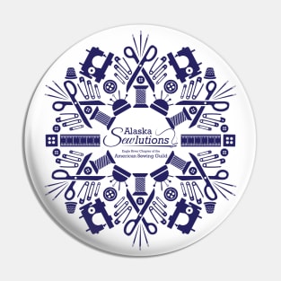 Alaska Sewlutions Snowflake Navy Pin