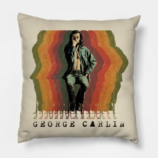 George Carlin Retro Pillow