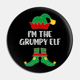 I'm The Grumpy Elf Matching Family Group Christmas Pin