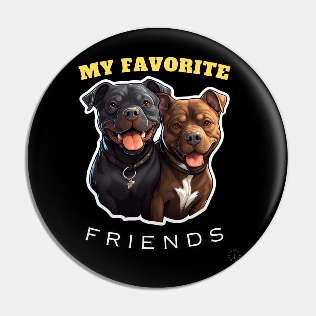 Pitbull Pin by FehuMarcinArt