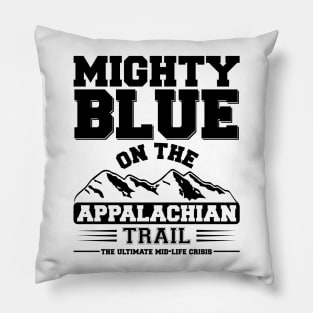 Mighty Blue design (Black) Pillow