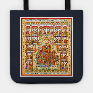 Indian Folk Art, Phad painting, Award winning artwork Tote