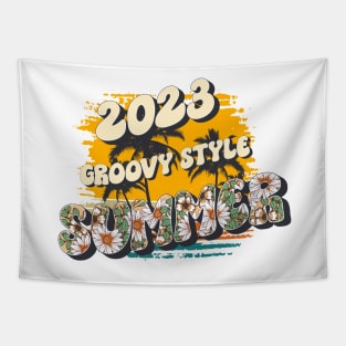 2023 groovy style summer Tapestry