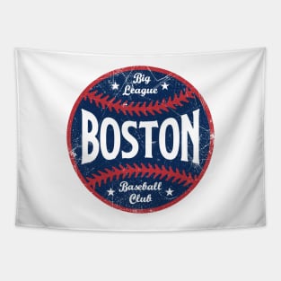 Boston Retro Big League Baseball - White Tapestry