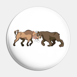 Bull and Bear Pin