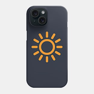 Hazy rays of sun. Phone Case