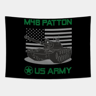 US M48 Patton tank Tapestry