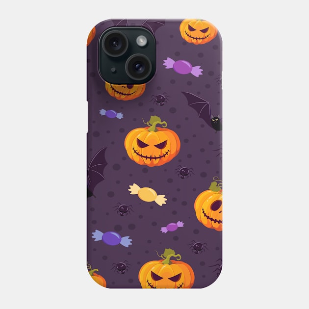 Halloween Pumpkin Phone Case by DragonTees