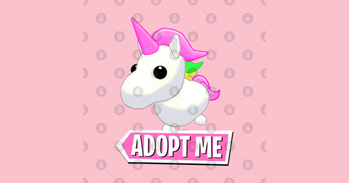 Adopt Me - Unicorn - Adopt Me - Aufkleber | TeePublic DE