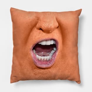 Pumpkin Mouth Shout Pillow