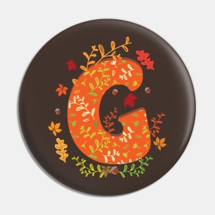 G Autumn Monogram Pin