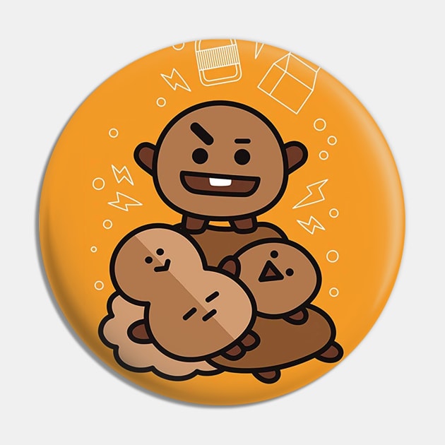 BT21  - Shooky Pin by ZeroKara