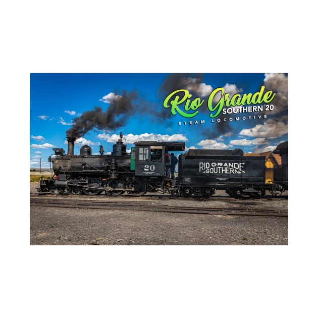 Rio Grande Southern 20 Steam Locomotive at Antonito Colorado by Gestalt Imagery