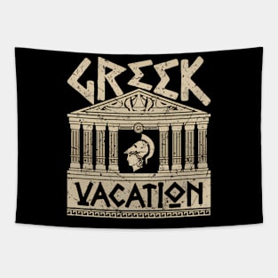 Greek Vacation Ancient Ruins Greece Tapestry