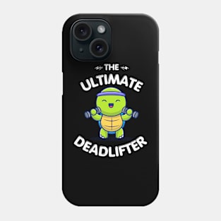 Funny Turtle in Gym Phone Case