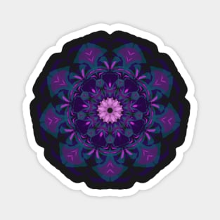 Purple & Turquoise Mandala Magnet
