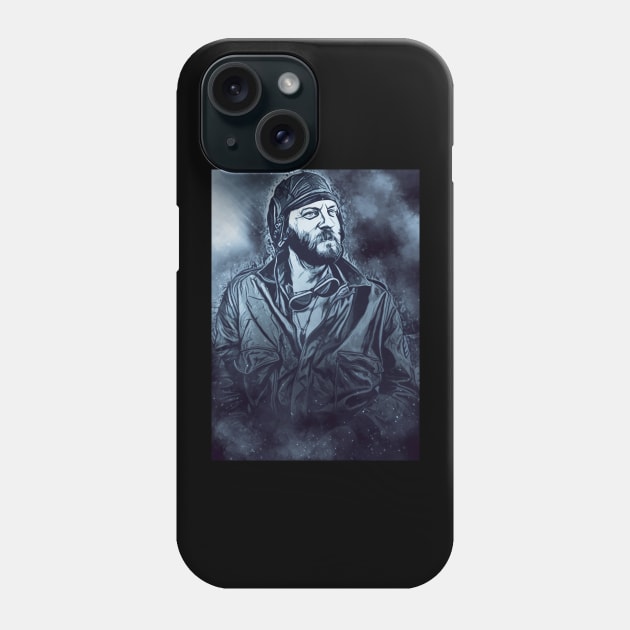 Oddball Abstract Blue Vintage Portrait Phone Case by Naumovski