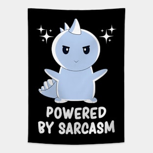 Dark Humor Cute Dinosaur Sarcasm Kawaii Sarcastic Dino Tapestry