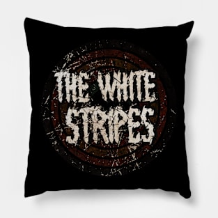 The White Stripes vintage design on top Pillow