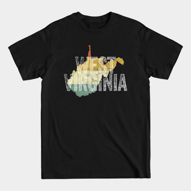 Discover West Virginia Retro 80s Distressed Vintage Sunset - Americana - T-Shirt