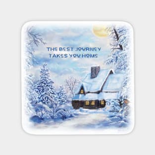 The Best Journey Takes You Home Magnet