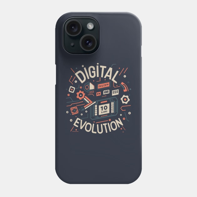 Digital Evolution Phone Case by nefuku