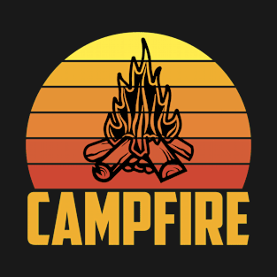 Campfire Hiking Outdoorsman Adventure T-Shirt