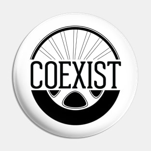 COEXIST TEE BLACK LOGO (VARIOUS COLORS) Pin