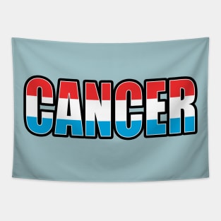 Cancer Luxembourgish Horoscope Heritage DNA Flag Tapestry