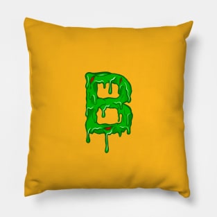 Alphabet B in Zombie Style Pillow