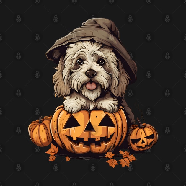 Cute Halloween Dog by Merchweaver