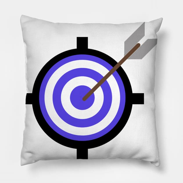 purple black target design Pillow by Artistic_st