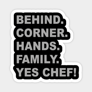 Yes Chef - The Bear Tv Show - Kitchen Magnet