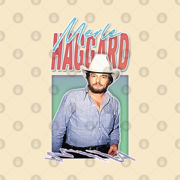 Merle Haggard / Retro Style Country Music Fan Gift by DankFutura