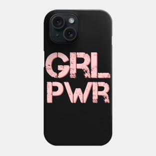 Grl Pwr - Girl Power - Minimal Feminist Typography Phone Case