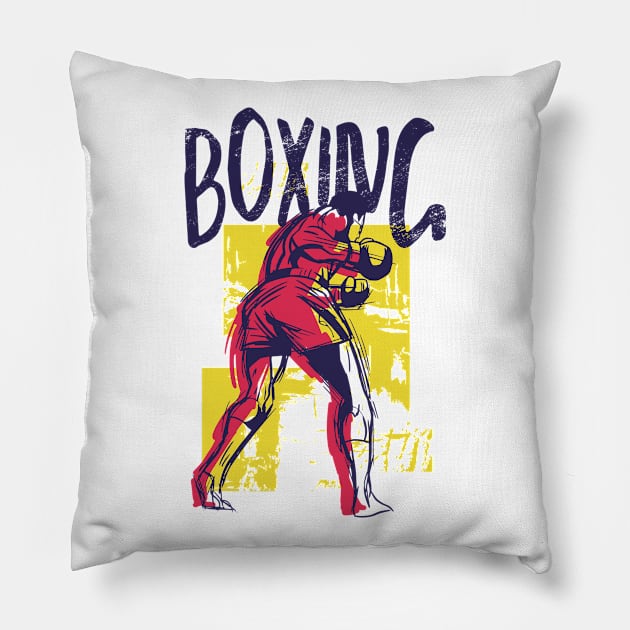 Boxing T-shirt Pillow by EndlessAP