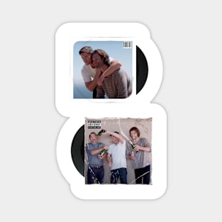 j2m jensen jared misha and j2 celebrating double vinyl supernatural Magnet