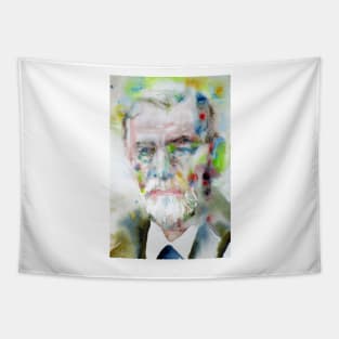 SIGMUND FREUD - watercolor portrait.2 Tapestry