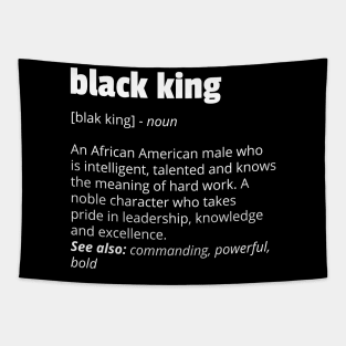 Black King Definition African Pride Black History Month Tapestry