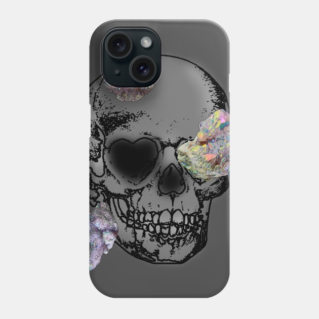 crystal skull Phone Case by alxesparks