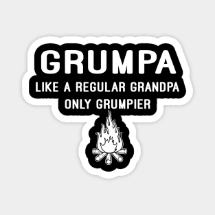 Mens Grumpa Like A Regular Grandpa Only Grumpier Magnet