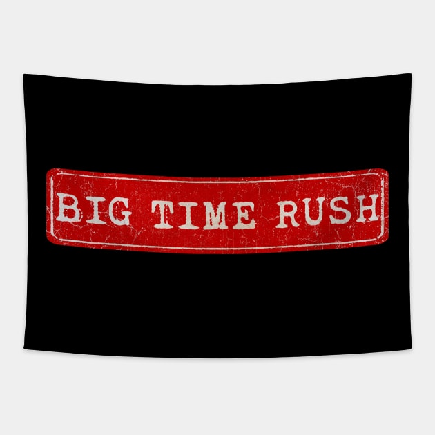 vintage retro plate Big Time Rush Tapestry by GXg.Smx
